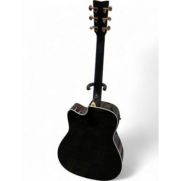 Used Yamaha FX335C Black Acoustic Electric Guitar