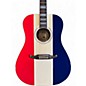 Used Fender Kingman Red White and Blue Acoustic Electric Guitar thumbnail