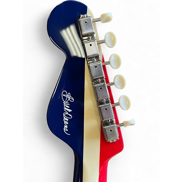Used Fender Kingman Red White and Blue Acoustic Electric Guitar