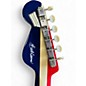 Used Fender Kingman Red White and Blue Acoustic Electric Guitar