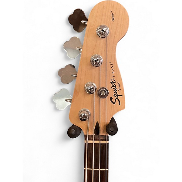 Used Squier P J BASS BLACK Electric Bass Guitar