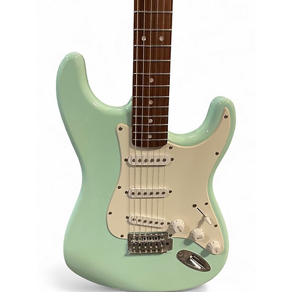 Used Squier Bullet Stratocaster Surf Green Solid Body Electric Guitar