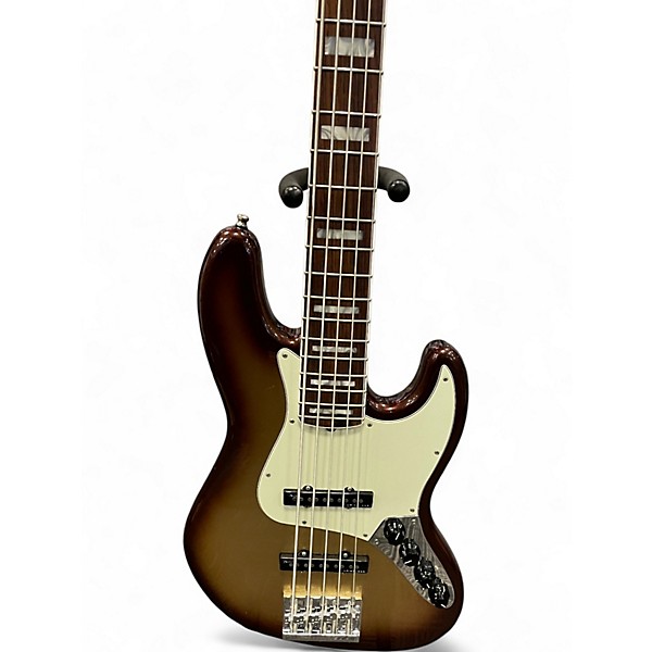Used Fender American Ultra Jazz Bass V Mocha Electric Bass Guitar