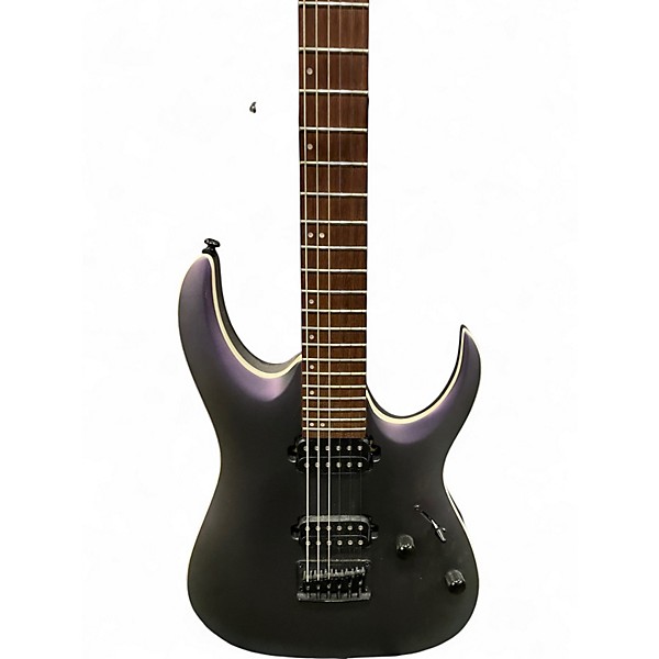 Used Ibanez RGA42EX Black Aurora Burst Matte Solid Body Electric Guitar
