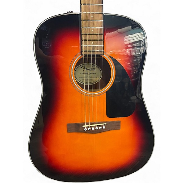 Used Fender CD60 Dreadnought SUNBURST Acoustic Guitar