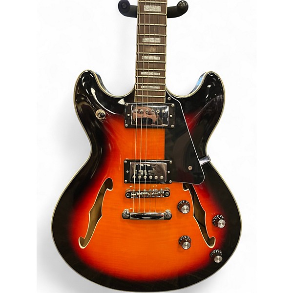 Used Harley Benton HB-35PLUS Vintage Sunburst Hollow Body Electric Guitar