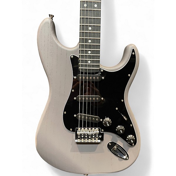 Used Donner Standard Series Trans Gray Solid Body Electric Guitar