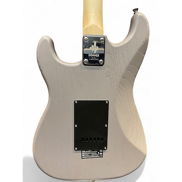Used Donner Standard Series Trans Gray Solid Body Electric Guitar