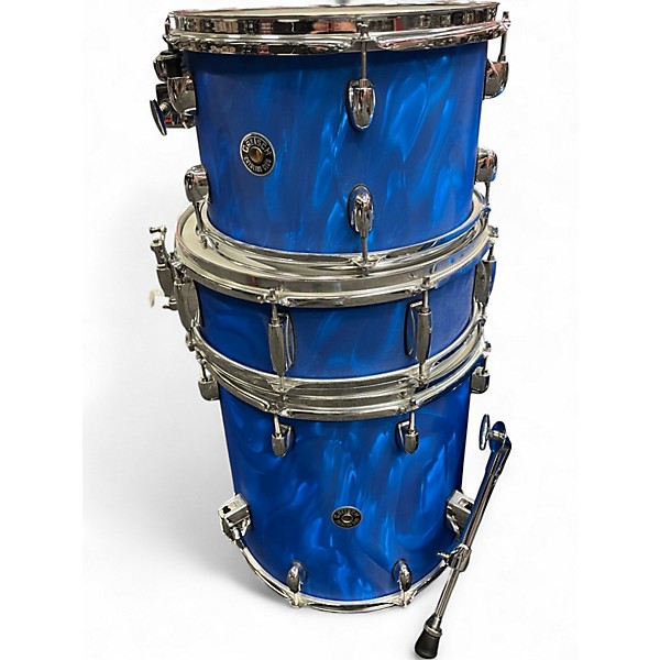 Used Gretsch Drums 4 Piece Catalina Club 4 Piece Blue Satin Drum Kit