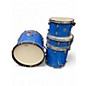 Used Gretsch Drums 4 Piece Catalina Club 4 Piece Blue Satin Drum Kit
