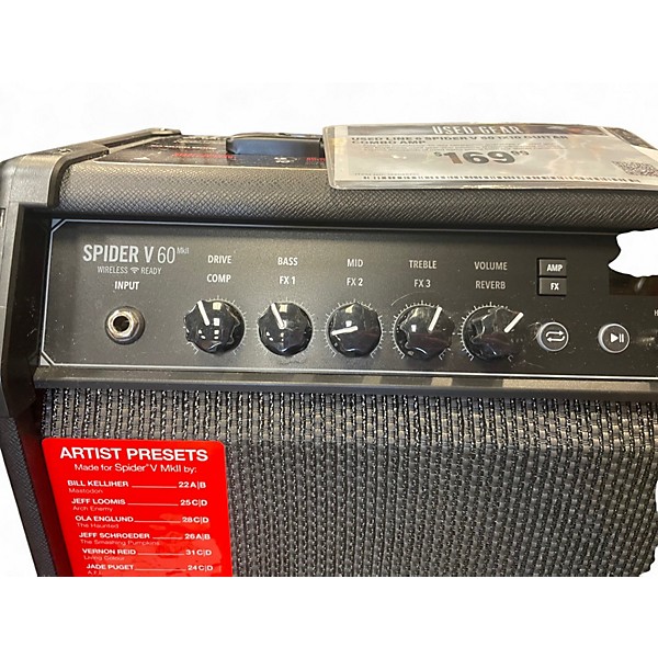 Used Line 6 Spider V 60 1x10 Guitar Combo Amp
