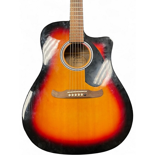 Used Fender FA125CE 3 Color Sunburst Acoustic Electric Guitar