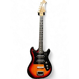 Used Harmony H802 3 Tone Sunburst Solid Body Electric Guitar