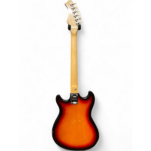 Used Harmony H802 3 Tone Sunburst Solid Body Electric Guitar