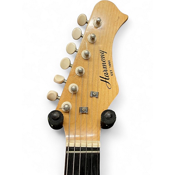 Used Harmony H802 3 Tone Sunburst Solid Body Electric Guitar