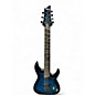 Used Schecter Guitar Research Omen Elite 7 Blue Burst Solid Body Electric Guitar thumbnail