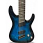 Used Schecter Guitar Research Omen Elite 7 Blue Burst Solid Body Electric Guitar