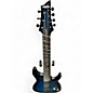 Used Schecter Guitar Research Omen Elite 7 Blue Burst Solid Body Electric Guitar