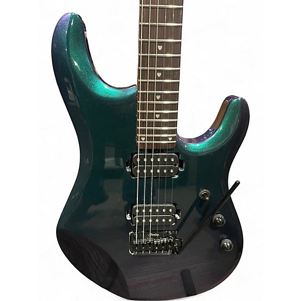 Used Sterling by Music Man JP60 Metallic Aqua Marine Solid Body Electric Guitar