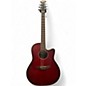 Used Ovation CA24S Celebrity Candy Red Burst Acoustic Electric Guitar thumbnail