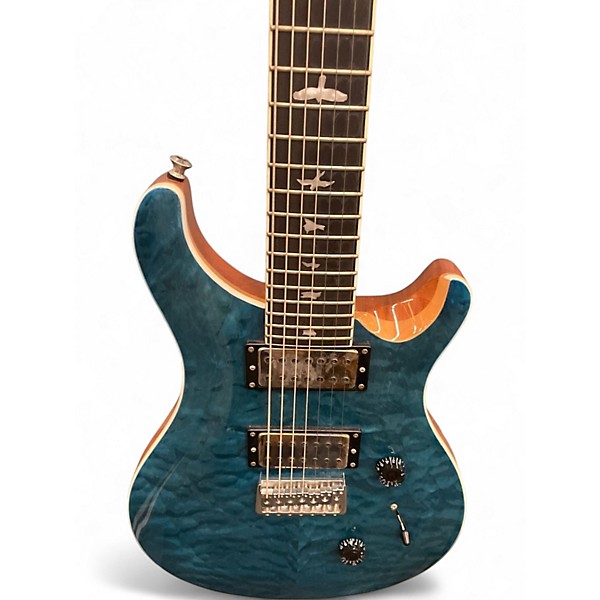 Used PRS SE CUSTOM 7 LAKE BLUE Solid Body Electric Guitar