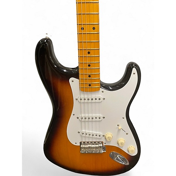 Used Fender VINTAGE II 1957 STRATOCASTER 2 Tone Sunburst Solid Body Electric Guitar