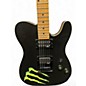 Used Schecter Guitar Research Monster T Black Solid Body Electric Guitar