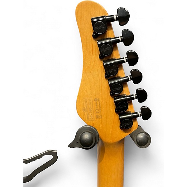 Used Schecter Guitar Research Monster T Black Solid Body Electric Guitar