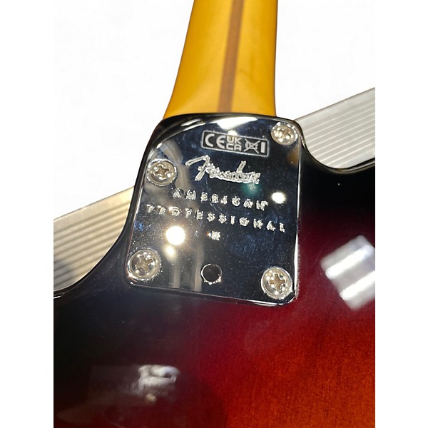 Used Fender American Professional Telecaster 3 Color Sunburst Solid Body Electric Guitar