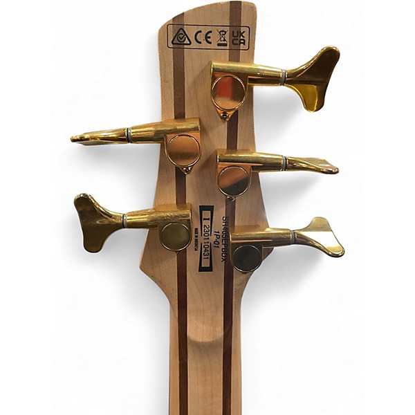 Used Ibanez SR405 5 String Tropical Seafloor Burst Burst Electric Bass Guitar