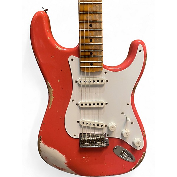 Used 2024 Fender 70TH ANNIVERSARY 1954 HRELIC STRAT TAHITIAN CORAL Solid Body Electric Guitar