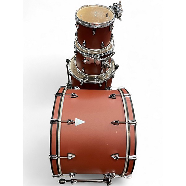 Used Orange County Drum & Percussion 4 Piece Venice Series Satin Red Drum Kit