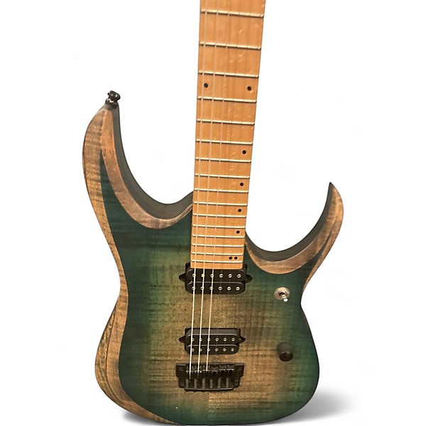 Used Ibanez RGD61AL Stained Sapphire Blue Burst Solid Body Electric Guitar