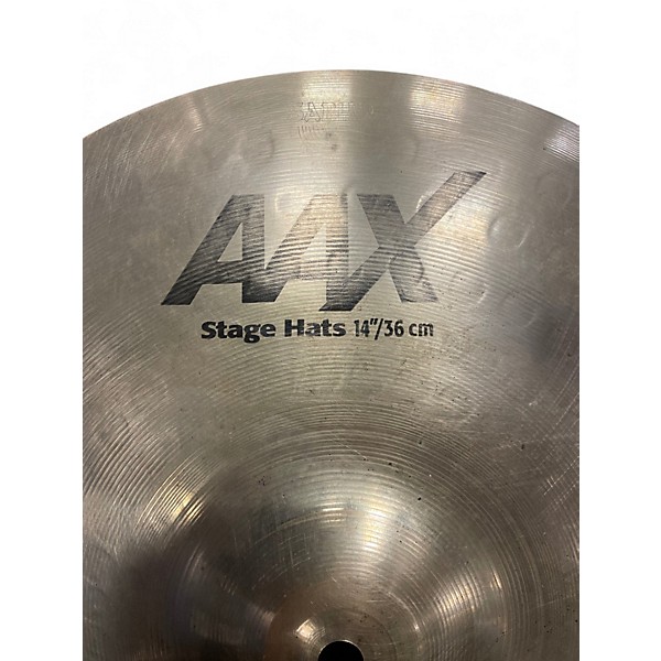 Used SABIAN 14in AAX Stage Hi Hat Pair Cymbal