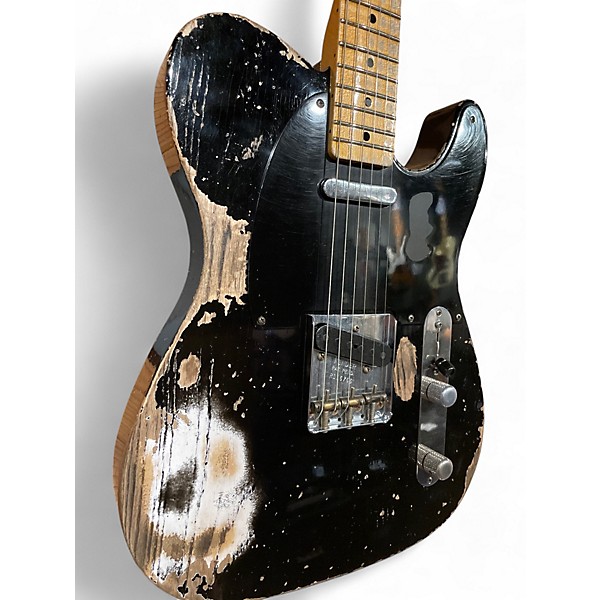 Used Fender CUSTOM SHOP 1952 TELECASTER HEAVY RELIC Black Solid Body Electric Guitar