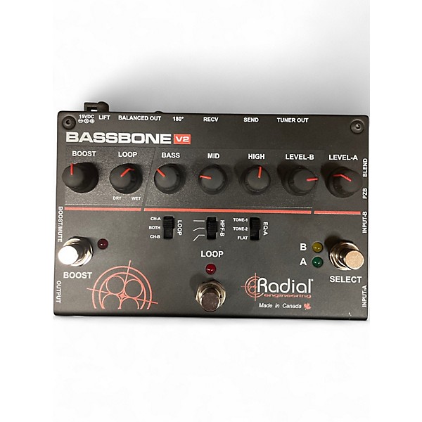 Used Radial Engineering Bassbone Bass Pre DI Bass Effect Pedal