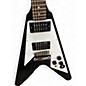 Used Epiphone 1958 Korina Flying V Black Solid Body Electric Guitar