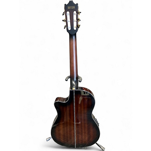 Used Ibanez GA35 Thinline Dark Violin Burst Classical Acoustic Electric Guitar