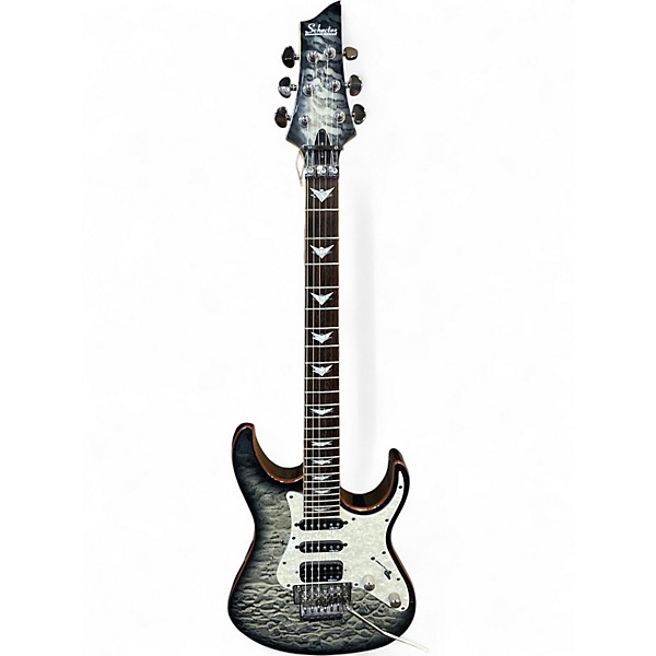 Used Schecter Guitar Research Banshee Black Solid Body Electric Guitar