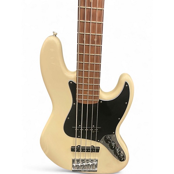 Used Fender Player Plus Jazz Bass V Olympic Pearl Electric Bass Guitar