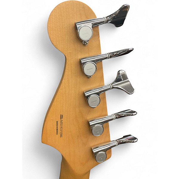 Used Fender Player Plus Jazz Bass V Olympic Pearl Electric Bass Guitar