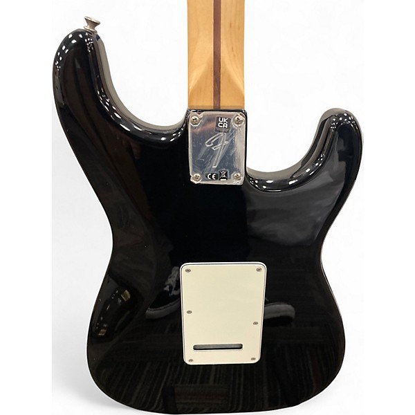 Used Fender Player Stratocaster Left Handed Black Solid Body Electric Guitar