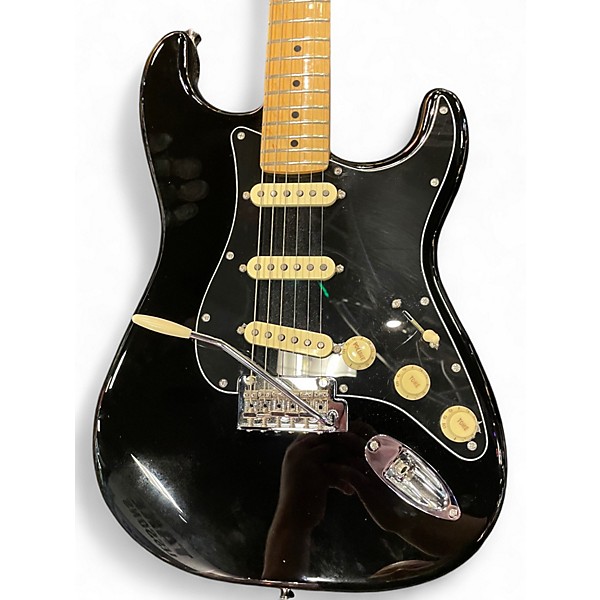 Used Fender Player Stratocaster Black Solid Body Electric Guitar