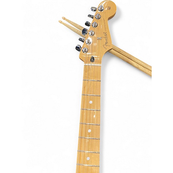 Used Fender Player Stratocaster Black Solid Body Electric Guitar