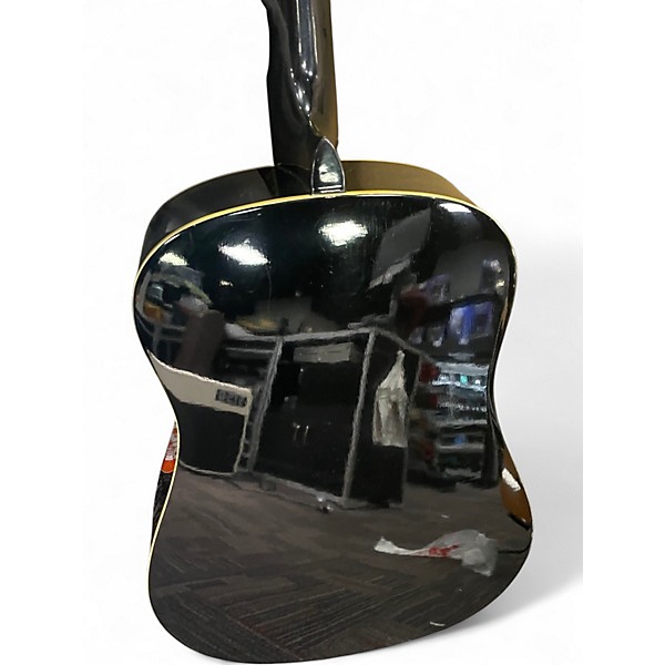 Used 1990s Aria AW 75B Black Acoustic Guitar