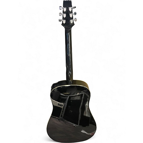 Used 1990s Aria AW 75B Black Acoustic Guitar