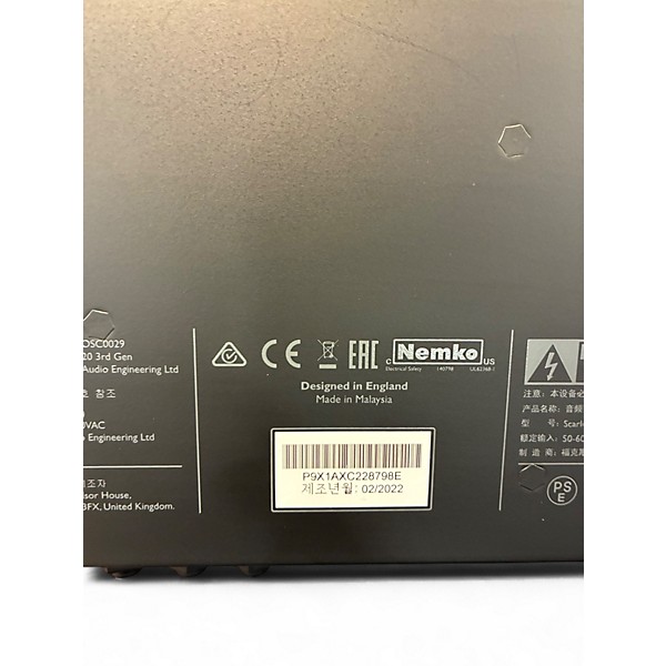 Used Focusrite SCARLET 18I20 GEN3 Audio Interface