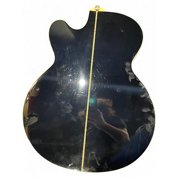 Used Epiphone EJ200SCE Black Acoustic Electric Guitar