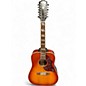 Used Epiphone Hummingbird 12 Strinf 2 Color Sunburst 12 String Acoustic Guitar thumbnail