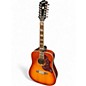 Used Epiphone Hummingbird 12 Strinf 2 Color Sunburst 12 String Acoustic Guitar